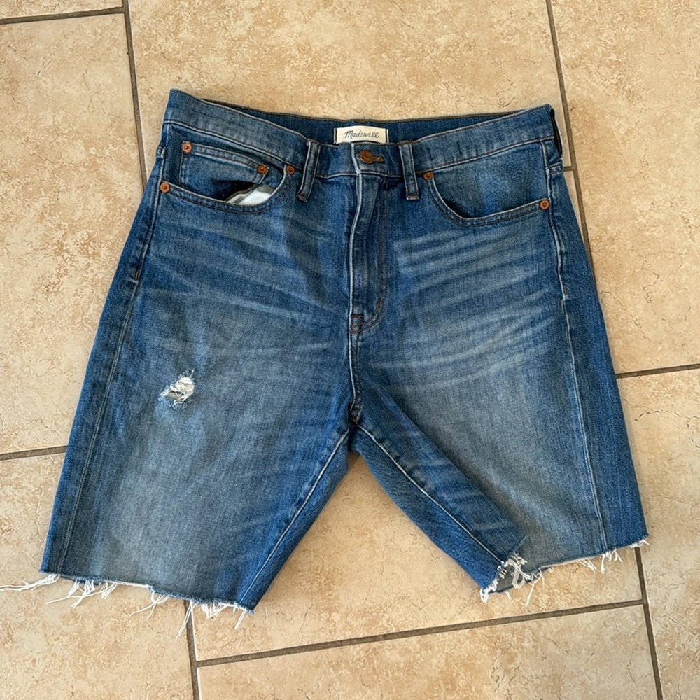 Madewell Strait Crop Bermuda Shorts